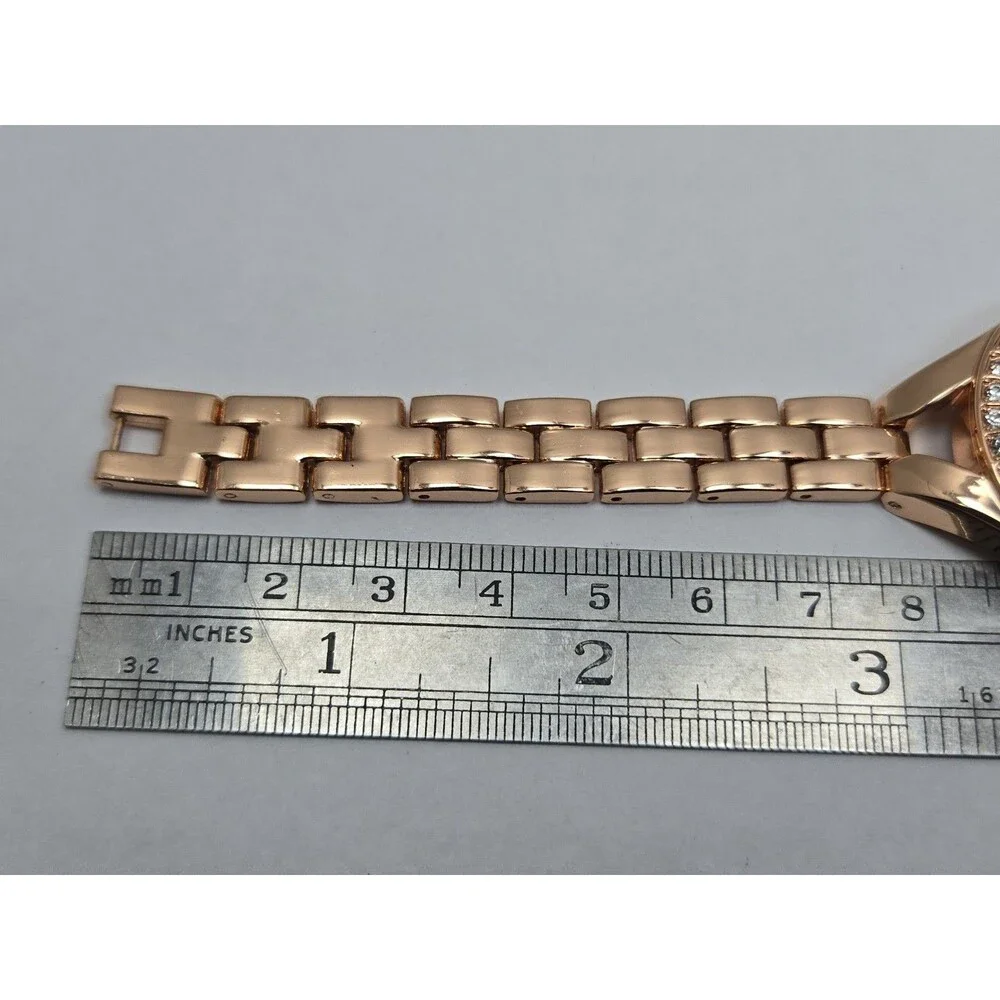 Timothy Stone Joliet Womens Rose Gold Swarovski Crystal Quartz Watch New Battery